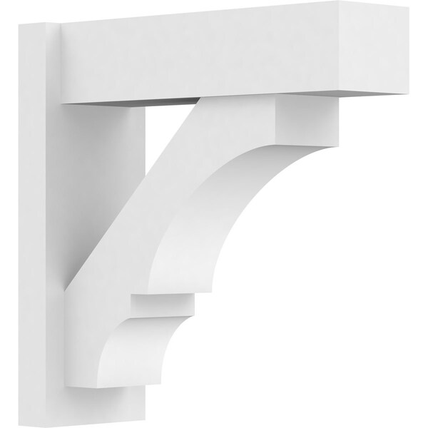 Ekena Millwork Balboa Architectural Grade PVC Outlooker with Block Ends, 7"W X 20"D X 20"H OUTP07X20X20BOA05 - main